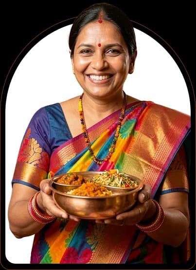 Traditional Indian snacks and homemade food
